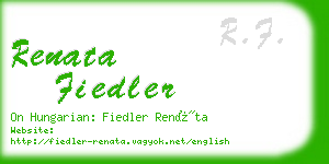 renata fiedler business card